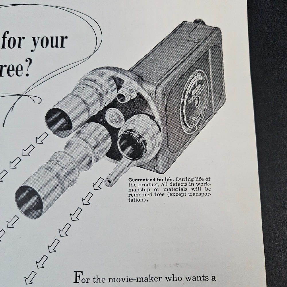 1951 Bell & Howell Auto Load Movie Camera‎ Vintage Print Ad Lady Graduating - Picture 4 of 7